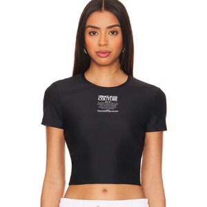 Versace Jeans Couture Logo Tee in Black NWT Size XL